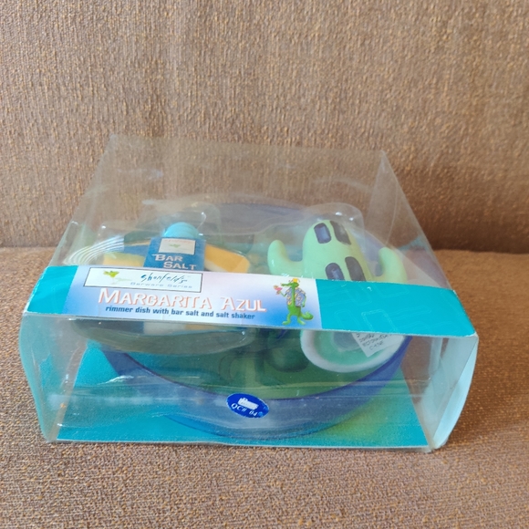 Shonfeld's Barware Series - Margarita Azul,Rimmer Dish, Bar Salt and Salt Shaker - Picture 5 of 6